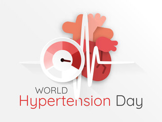 World Hypertension Day Design. High blood pressure illustration