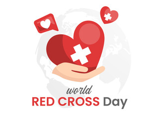 World Red Cross Day Design. Health and Red Crescent Day Concept