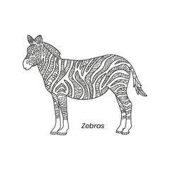 Zebras Zentangle Mandalas