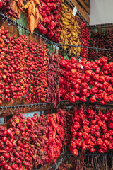 red and yellow peppers
