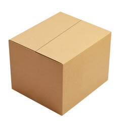 box package delivery cardboard carton packaging isolated shipping gift container brown send...