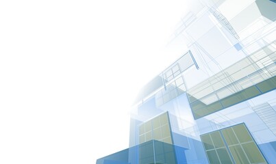 Obraz na płótnie Canvas modern office building 3d rendering