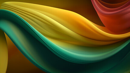 multi color abstract silk waves background