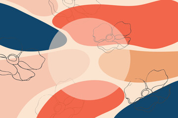 Abstract background. Modern design template in minimal style. Stylish cover for beauty presentation, branding design.	
