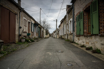 View on the village of Flagy in Seine et Marne in France