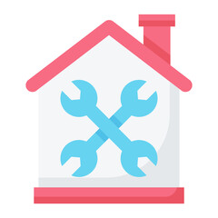 Home Maintenance Flat Icon