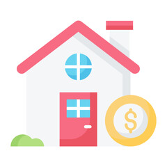 Home Loan Flat Icon