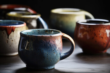 Obraz na płótnie Canvas Handmade coffee cups