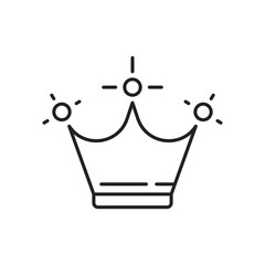 Crown icon. High quality black vector illustration.