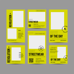 Editable Urban Streetwear Design for Social Media Post Templates