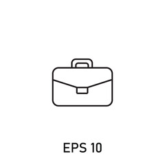 bag illustration for office or business man stroke eps 10