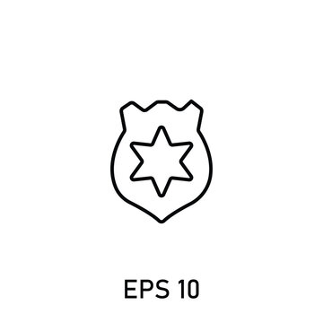 Police Logo Icon State Security EPS 10