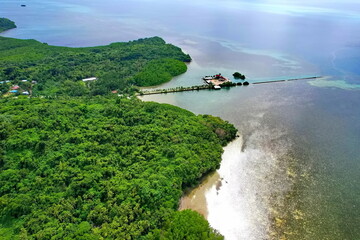Lonely tourist resort on Palau islands