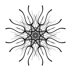 light black background for making gift wrapping paperconcatenated from geometric shapes	
