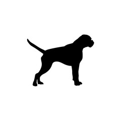 Boxer Silhouette Dog