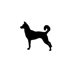 dog from the side