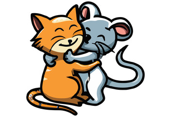 Unlikely Companions: A Heartwarming Cat and Rat Friendship