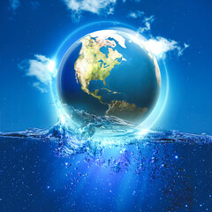 Earth is our Home. Abstract eco and environmental backgrounds