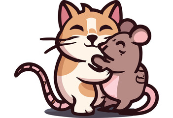 Feline and Rodent: The Surprising Friendship That Melts Hearts