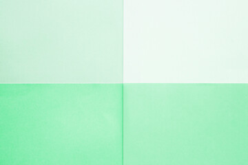 Paper of green shades, paper background. Copy space.	