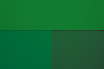 Paper of green shades, paper background. Copy space.	