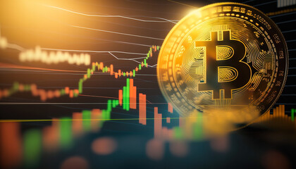 Bitcoin - Cryptocurrency is the future of finance, and Bitcoin is leading the way - ai generated