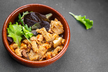 meat tripe food snack tasty offal meat meal on the table copy space food background rustic top view