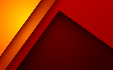 abstract orange red gradient papercut overlap layers background. eps10 vector