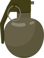Police grenade icon cartoon vector. Security equipment. Protection tool