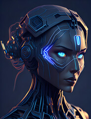 AI Künstliche Intelligenz ein Roboter 