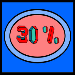 Thirty percent, used for trade discounts