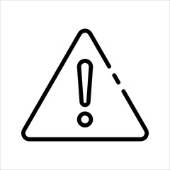 Danger sign vector icon. Attention caution concept. vector illustration on white background