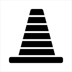Safety Cone Icon Vector Design Template. vector illustration on white background