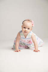 Fototapeta premium little girl in a dress