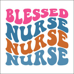 Blessed nurse Retro Svg