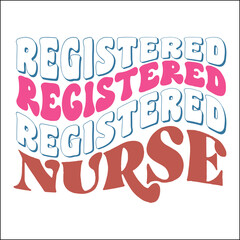 Registered nurse Retro Svg