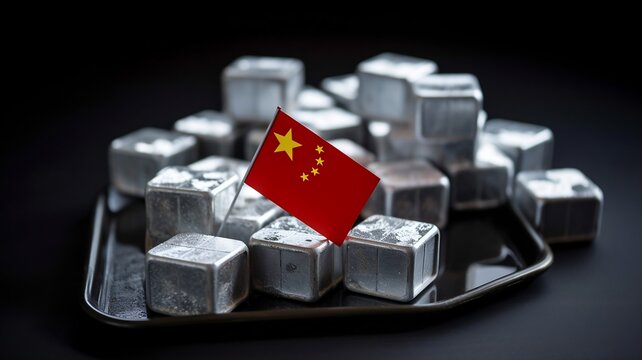 cubes en terres rares, m&eacute;taux pr&eacute;cieux en provenance de chine - generative ai