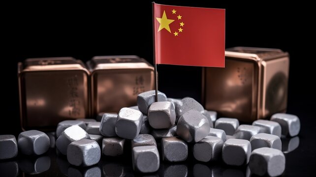 cubes en terres rares, m&eacute;taux pr&eacute;cieux en provenance de chine - generative ai