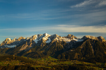 Obraz premium Autumn Dachstein massif, Styria, Austria