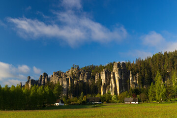 Fototapeta na wymiar Teplice Adrspach Rocks, Eastern Bohemia, Czech Republic