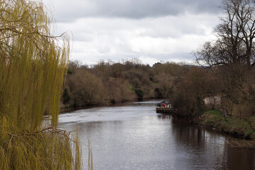 The River Tees at Yarm view from the Yarm Bridge, North Yorkshire