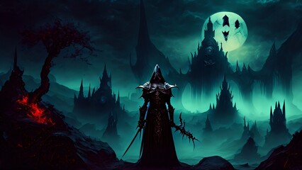 scary halloween background