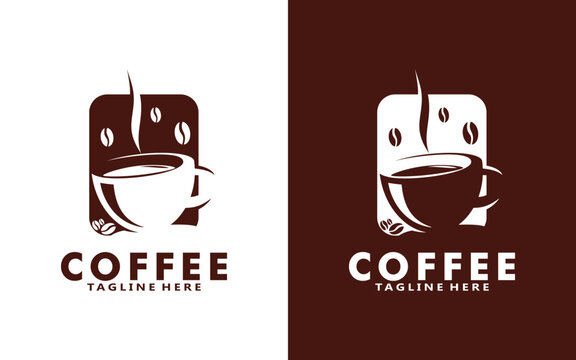 Coffee logo design template, Vector coffee logo for coffee shop and and any business related to coffee.