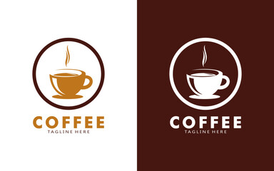 Coffee logo design template, Vector coffee logo for coffee shop and and any business related to coffee.