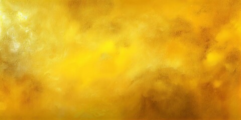 Yellow powder explosion abstract background. Colored sand dust texture. Ai generated decorative Yellow holi festival paint powder horizontal illustration.