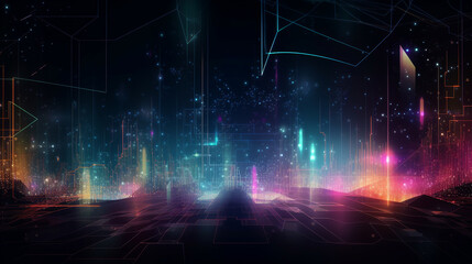 Abstract Cyber Space Background