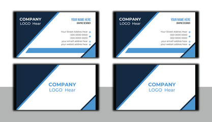 Modern and simple business card design template,  flat gradation business card inspiration.