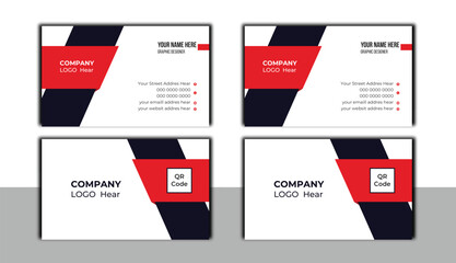 Modern and simple business card design template,  flat gradation business card inspiration.