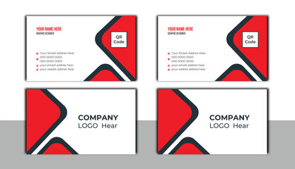 Modern and simple business card design template,  flat gradation business card inspiration.