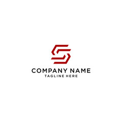 Letter S Hexagon Logo Logos Design Element Stock Vector Illustration